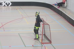 der Torhüter hat den Überblick