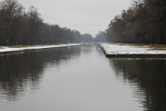 winterliche Parkanlage Schloss Nymphenburg